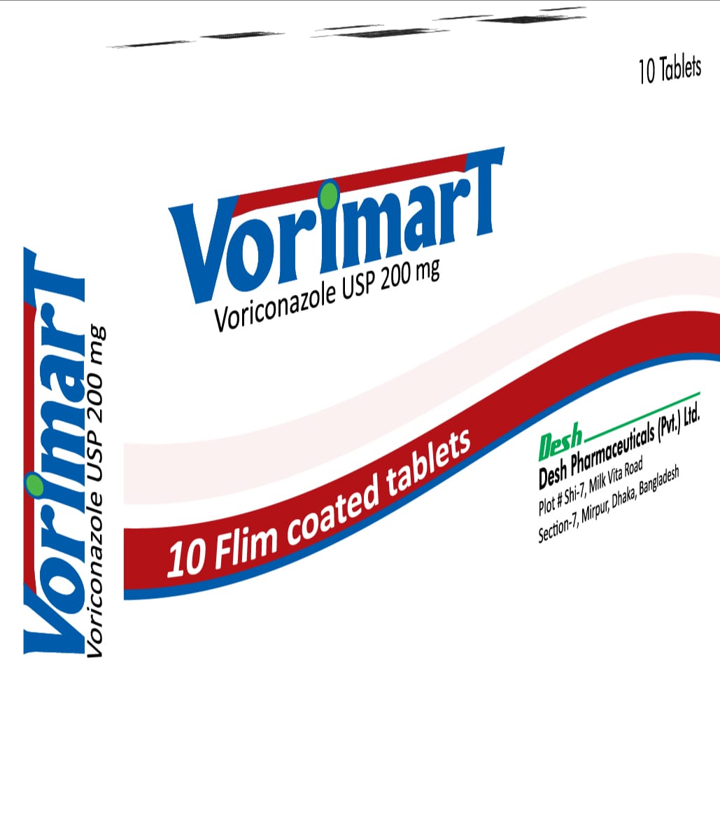 Tablet Vorimart 200mg (10pcs) (voriconazole Desh Phrm)